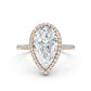 Double Halo Lab Grown Diamond Engagement Ring IGI Certified 2.53 Ctw.