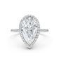 Double Halo Lab Grown Diamond Engagement Ring IGI Certified 2.53 Ctw.