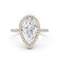 Double Halo Lab Grown Diamond Engagement Ring IGI Certified 2.53 Ctw.