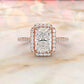 Double Halo Lab Grown Diamond Engagement Ring IGI Certified 2.53 Ctw.