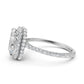 Double Halo Lab Grown Diamond Engagement Ring IGI Certified 2.53 Ctw.