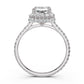 Double Halo Lab Grown Radiant Diamond Engagement Ring