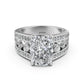 Emerald Cut Lab Grown Diamond Engagement Ring 4.25 Ct IGI Certified with Side Stones