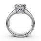 Emerald Cut Lab Grown Diamond Engagement Ring 4.25 Ct IGI Certified with Side Stones