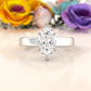 3.5mm Cathedral Style Flat Edge Solitaire Lab Grown Diamond IGI Certified Engagement Ring 4g Setting 1.00 Ctw.
