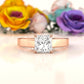 3.5mm Cathedral Style Flat Edge Solitaire Lab Grown Diamond IGI Certified Engagement Ring 4g Setting 1.00 Ctw.