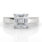 3.5mm Cathedral Style Flat Edge Solitaire Lab Grown Diamond IGI Certified Engagement Ring 4g Setting 1.00 Ctw.