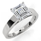 3.5mm Cathedral Style Flat Edge Solitaire Lab Grown Diamond IGI Certified Engagement Ring 4g Setting 1.00 Ctw.