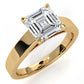 3.5mm Cathedral Style Flat Edge Solitaire Lab Grown Diamond IGI Certified Engagement Ring 4g Setting 1.00 Ctw.