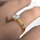 3.5mm Cathedral Style Flat Edge Solitaire Lab Grown Diamond IGI Certified Engagement Ring 4g Setting 1.00 Ctw.