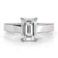 3.5mm Cathedral Style Flat Edge Solitaire Lab Grown Diamond IGI Certified Engagement Ring 4g Setting 1.00 Ctw.