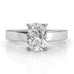 3.5mm Cathedral Style Flat Edge Solitaire Lab Grown Diamond IGI Certified Engagement Ring 4g Setting 1.00 Ctw.