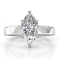 3.5mm Cathedral Style Flat Edge Solitaire Lab Grown Diamond IGI Certified Engagement Ring 4g Setting 1.00 Ctw.