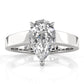 3.5mm Cathedral Style Flat Edge Solitaire Lab Grown Diamond IGI Certified Engagement Ring 4g Setting 1.00 Ctw.