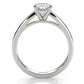 3.5mm Cathedral Style Flat Edge Solitaire Lab Grown Diamond IGI Certified Engagement Ring 4g Setting 1.00 Ctw.