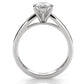 3.5mm Cathedral Style Flat Edge Solitaire Lab Grown Diamond IGI Certified Engagement Ring 4g Setting 1.00 Ctw.