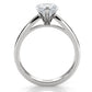 3.5mm Cathedral Style Flat Edge Solitaire Lab Grown Diamond IGI Certified Engagement Ring 4g Setting 1.00 Ctw.