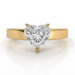 3.5mm Cathedral Style Flat Edge Solitaire Lab Grown Diamond IGI Certified Engagement Ring 4g Setting 1.00 Ctw.