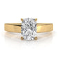 3.5mm Cathedral Style Flat Edge Solitaire Lab Grown Diamond IGI Certified Engagement Ring 4g Setting 1.00 Ctw.