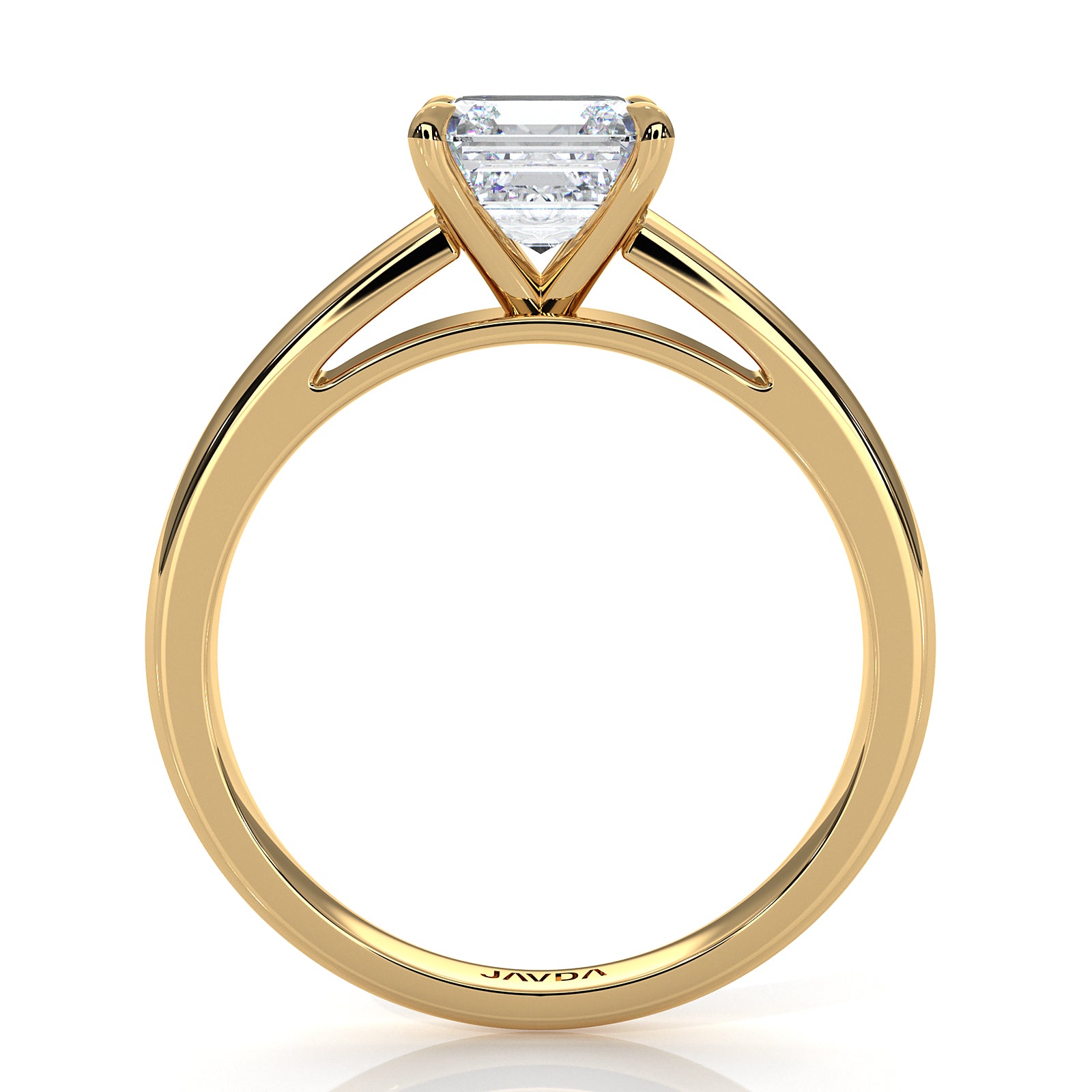 5.5g Prong Set Solitaire Lab Grown Diamond Engagement Ring Cathedral Setting IGI Certified 1.00 Ctw.