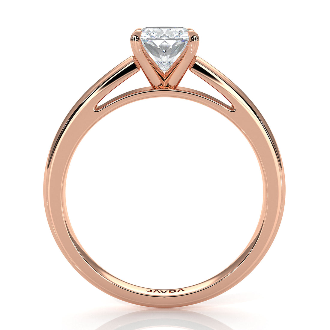 5.5g Prong Set Solitaire Lab Grown Diamond Engagement Ring Cathedral Setting IGI Certified 1.00 Ctw.