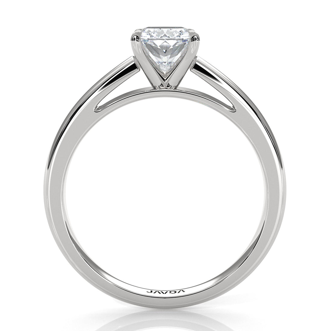 5.5g Prong Set Solitaire Lab Grown Diamond Engagement Ring Cathedral Setting IGI Certified 1.00 Ctw.