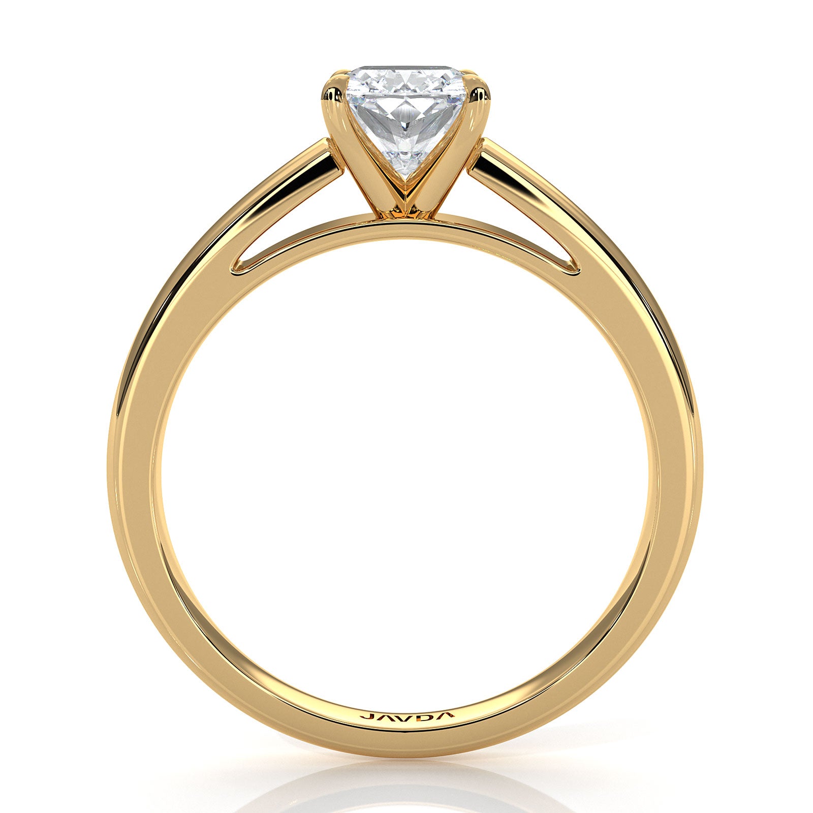 5.5g Prong Set Solitaire Lab Grown Diamond Engagement Ring Cathedral Setting IGI Certified 1.00 Ctw.