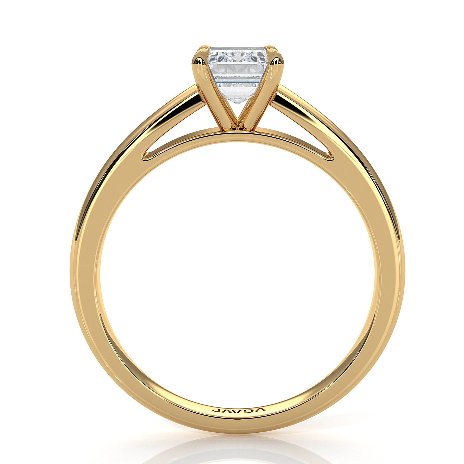 5.5g Prong Set Solitaire Lab Grown Diamond Engagement Ring Cathedral Setting IGI Certified 1.00 Ctw.