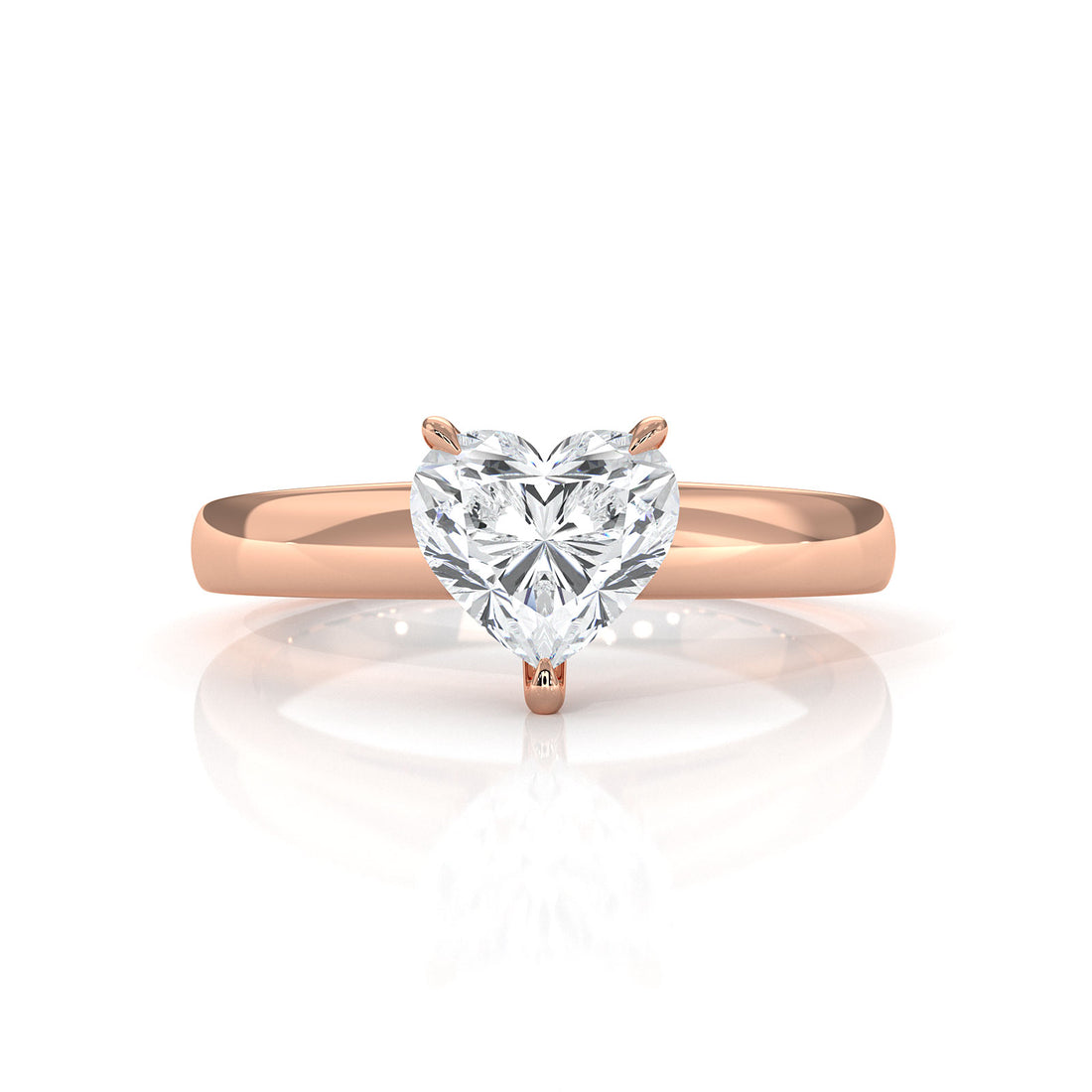 5.5g Prong Set Solitaire Lab Grown Diamond Engagement Ring Cathedral Setting IGI Certified 1.00 Ctw.