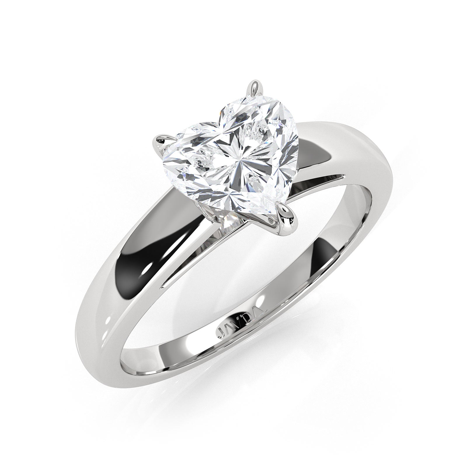 5.5g Prong Set Solitaire Lab Grown Diamond Engagement Ring Cathedral Setting IGI Certified 1.00 Ctw.