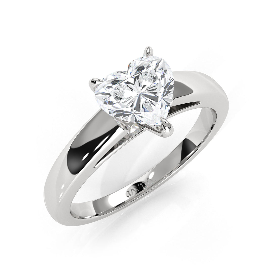 5.5g Prong Set Solitaire Lab Grown Diamond Engagement Ring Cathedral Setting IGI Certified 1.00 Ctw.