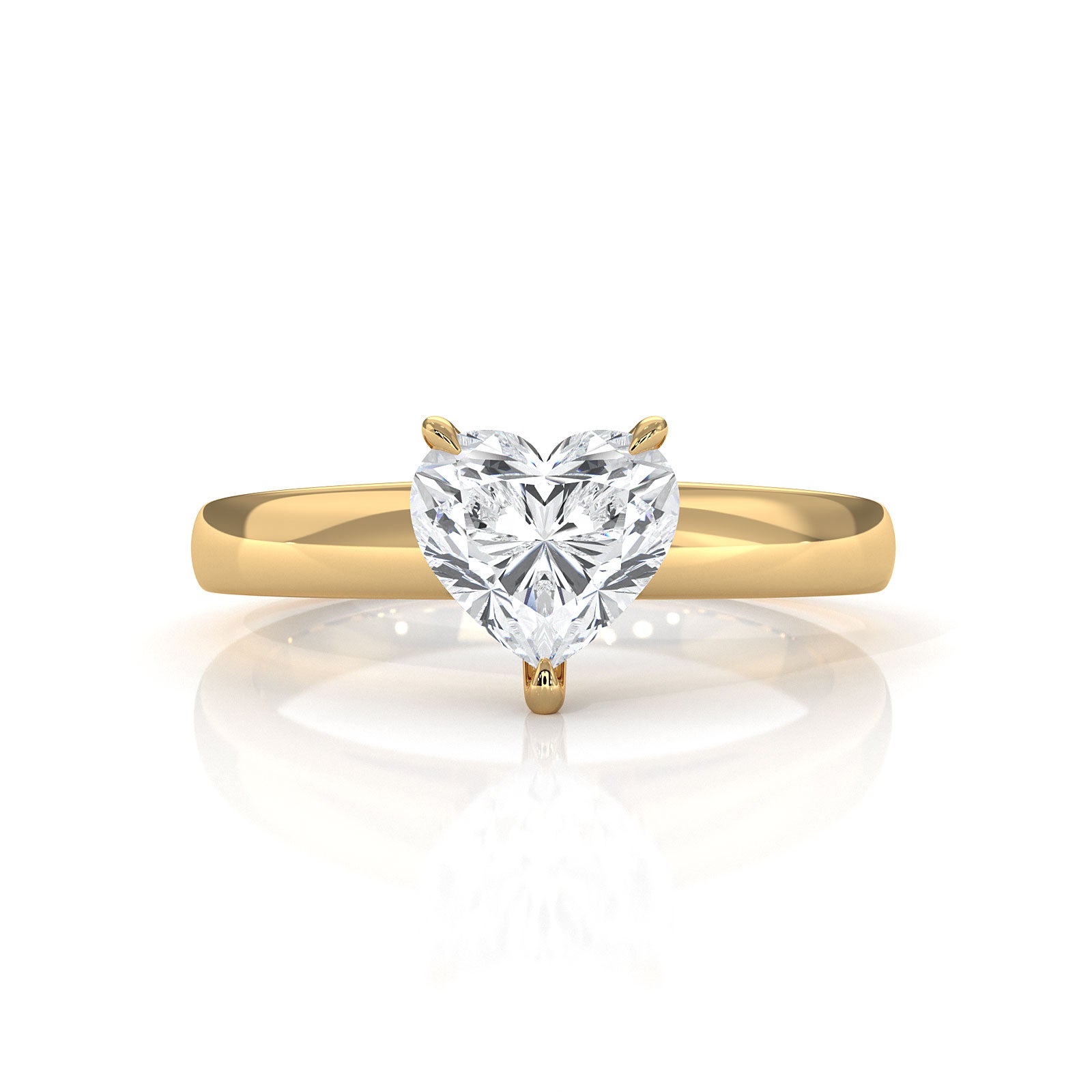 5.5g Prong Set Solitaire Lab Grown Diamond Engagement Ring Cathedral Setting IGI Certified 1.00 Ctw.