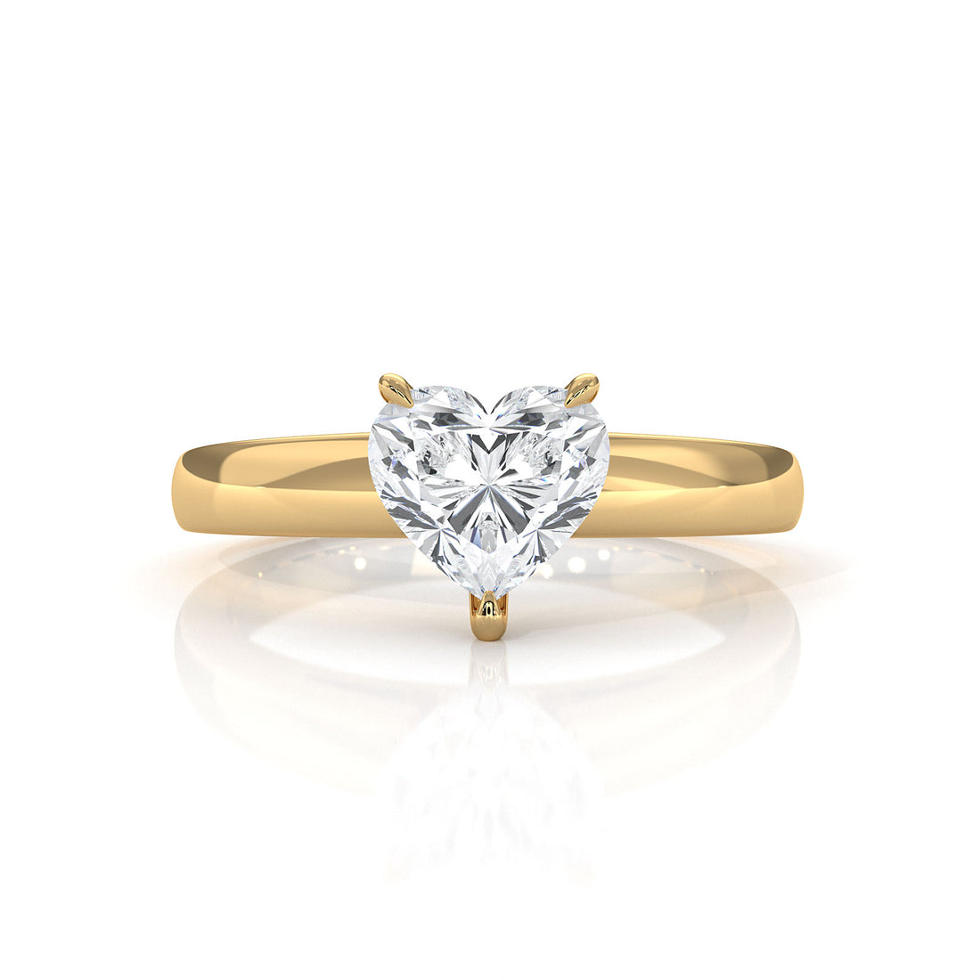 5.5g Prong Set Solitaire Lab Grown Diamond Engagement Ring Cathedral Setting IGI Certified 1.00 Ctw.