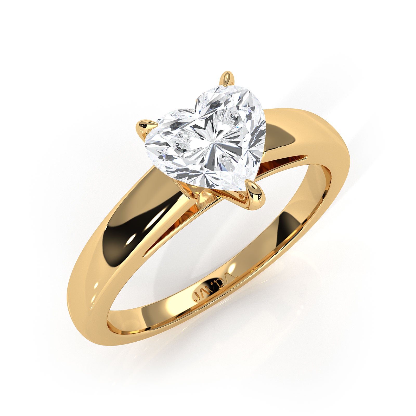 5.5g Prong Set Solitaire Lab Grown Diamond Engagement Ring Cathedral Setting IGI Certified 1.00 Ctw.