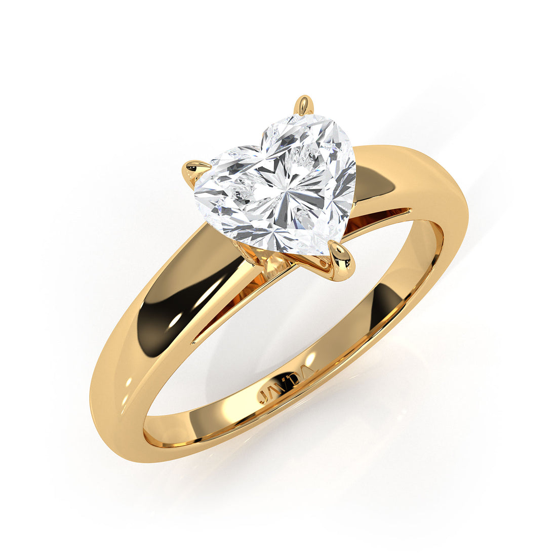 5.5g Prong Set Solitaire Lab Grown Diamond Engagement Ring Cathedral Setting IGI Certified 1.00 Ctw.