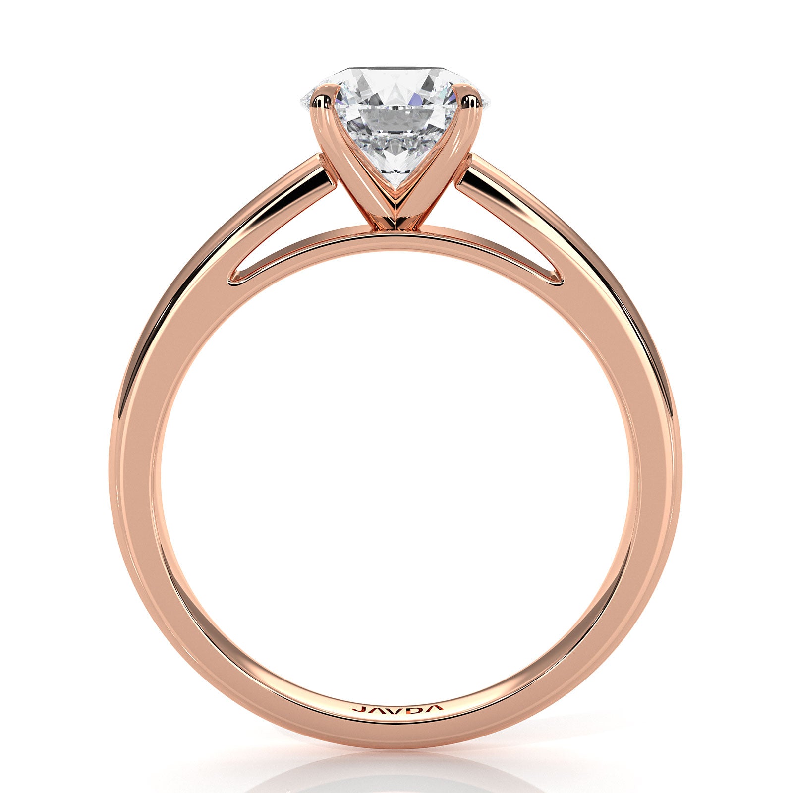 5.5g Prong Set Solitaire Lab Grown Diamond Engagement Ring Cathedral Setting IGI Certified 1.00 Ctw.