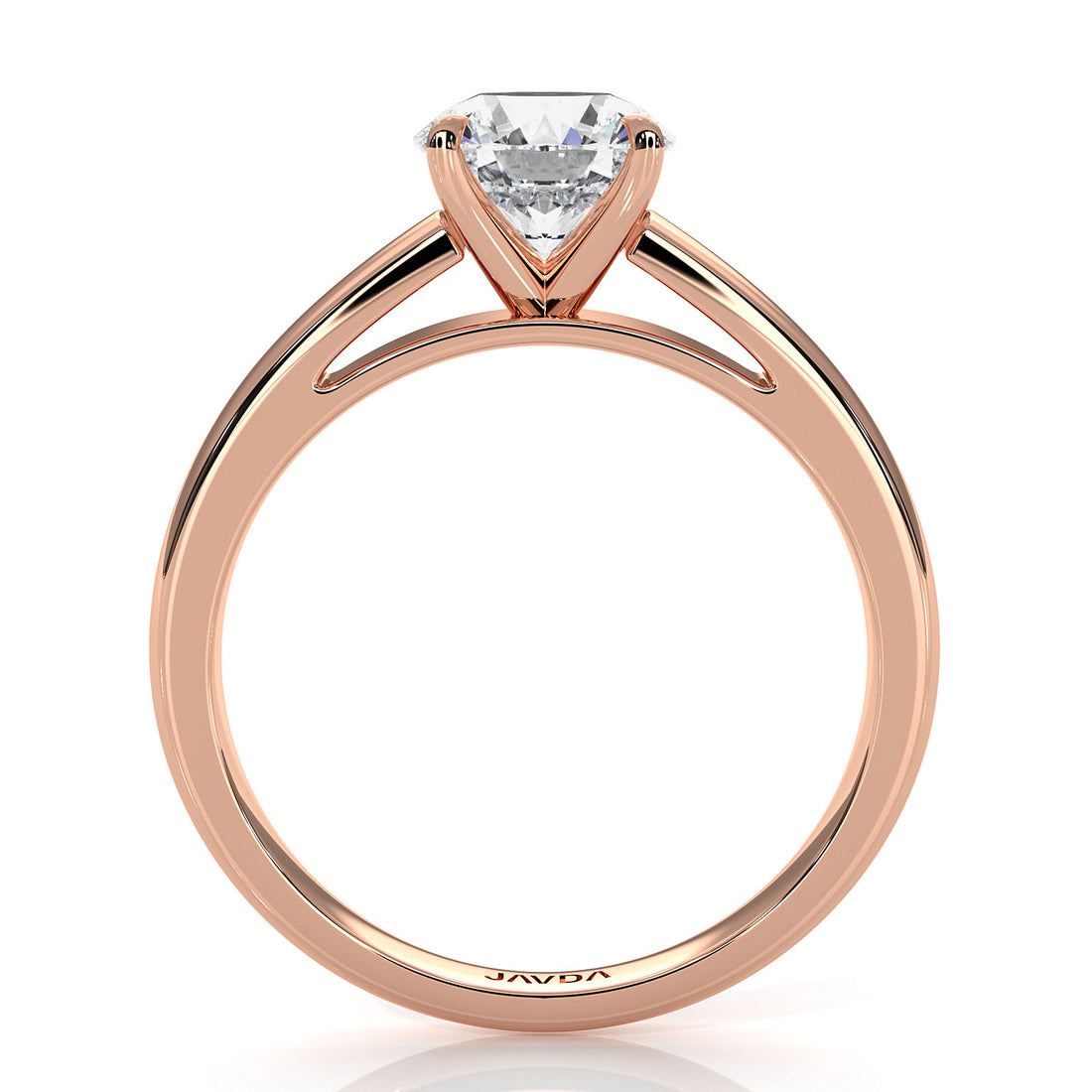 5.5g Prong Set Solitaire Lab Grown Diamond Engagement Ring Cathedral Setting IGI Certified 1.00 Ctw.