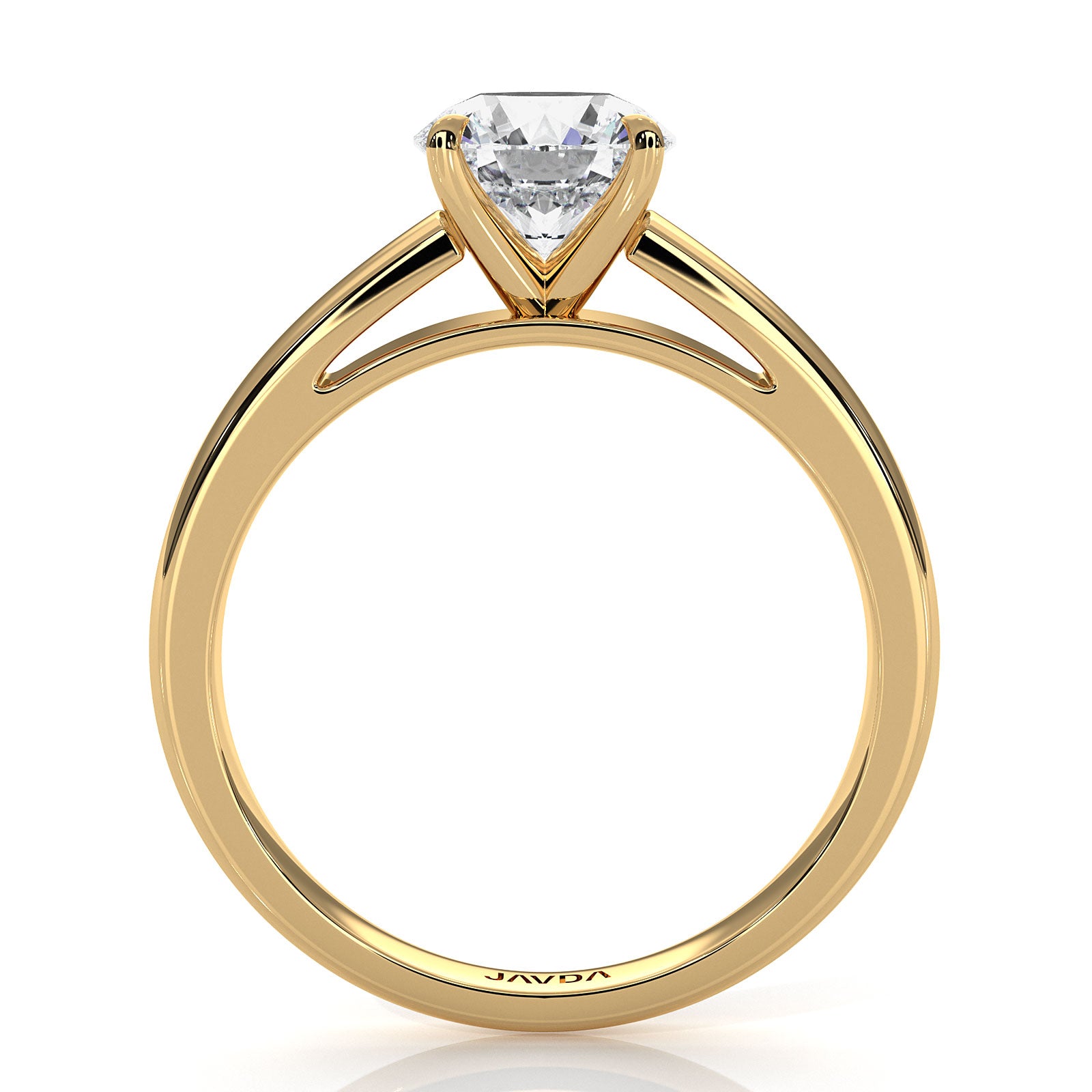 5.5g Prong Set Solitaire Lab Grown Diamond Engagement Ring Cathedral Setting IGI Certified 1.00 Ctw.