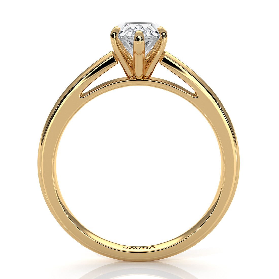 5.5g Prong Set Solitaire Lab Grown Diamond Engagement Ring Cathedral Setting IGI Certified 1.00 Ctw.