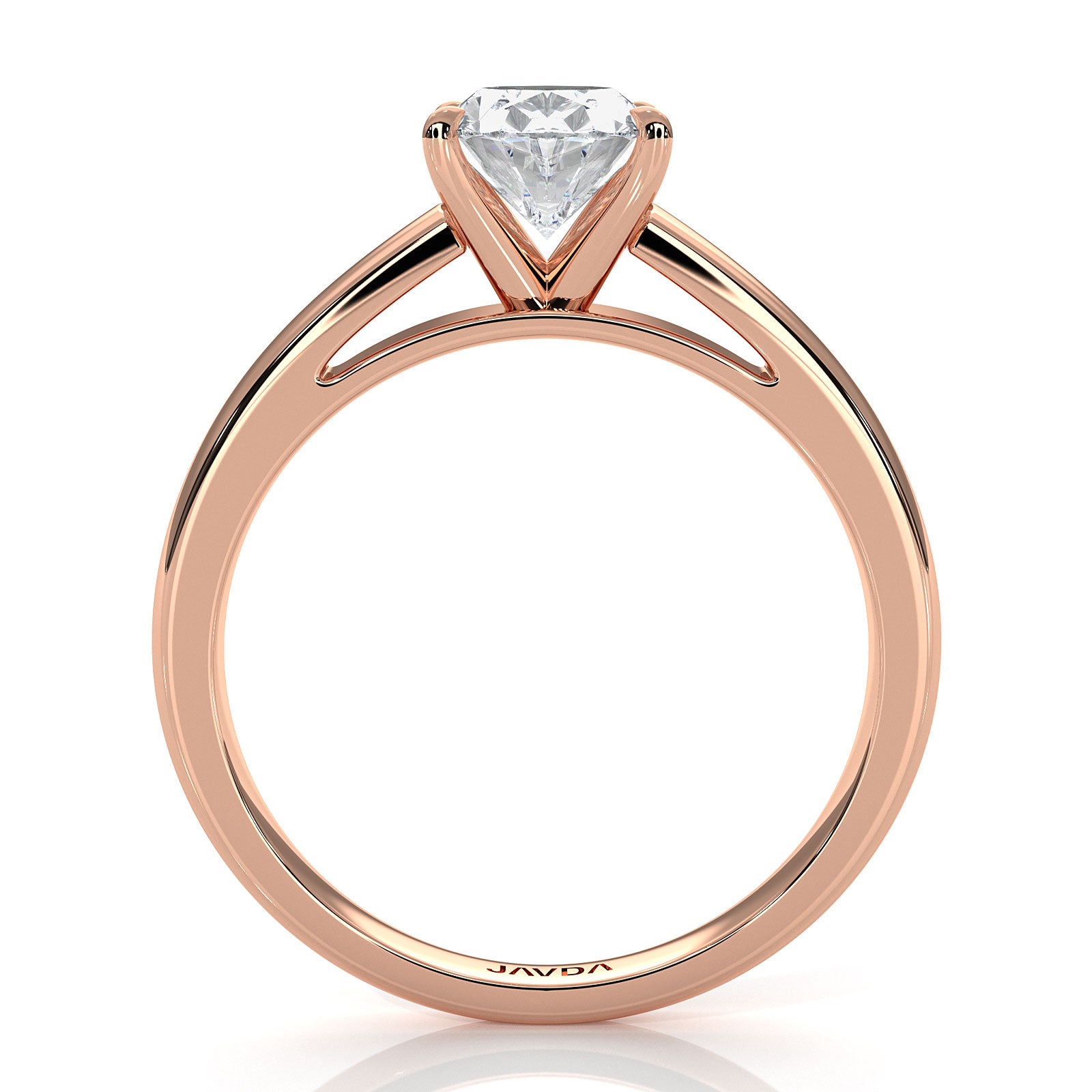 5.5g Prong Set Solitaire Lab Grown Diamond Engagement Ring Cathedral Setting IGI Certified 1.00 Ctw.