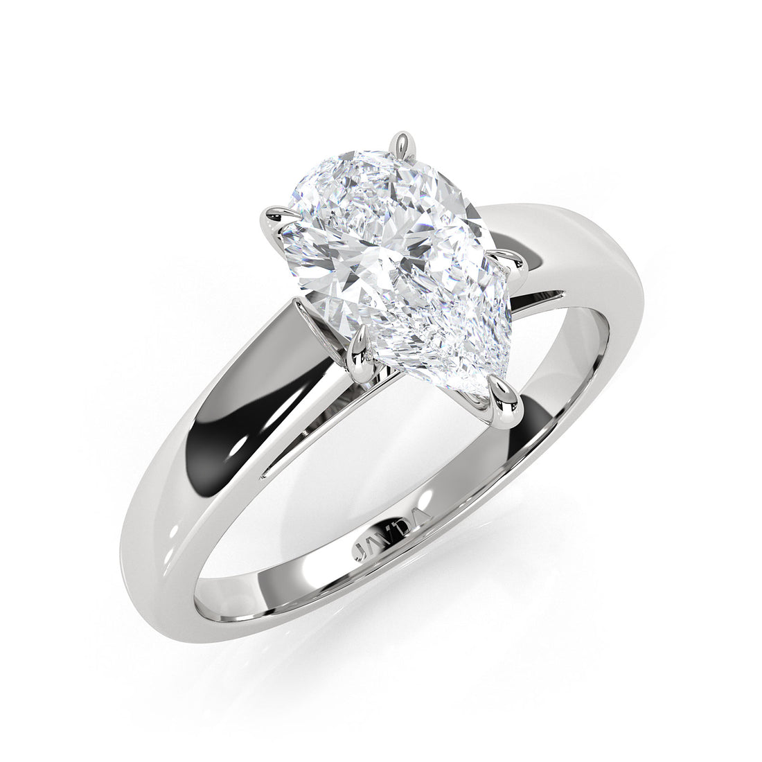 5.5g Prong Set Solitaire Lab Grown Diamond Engagement Ring Cathedral Setting IGI Certified 1.00 Ctw.