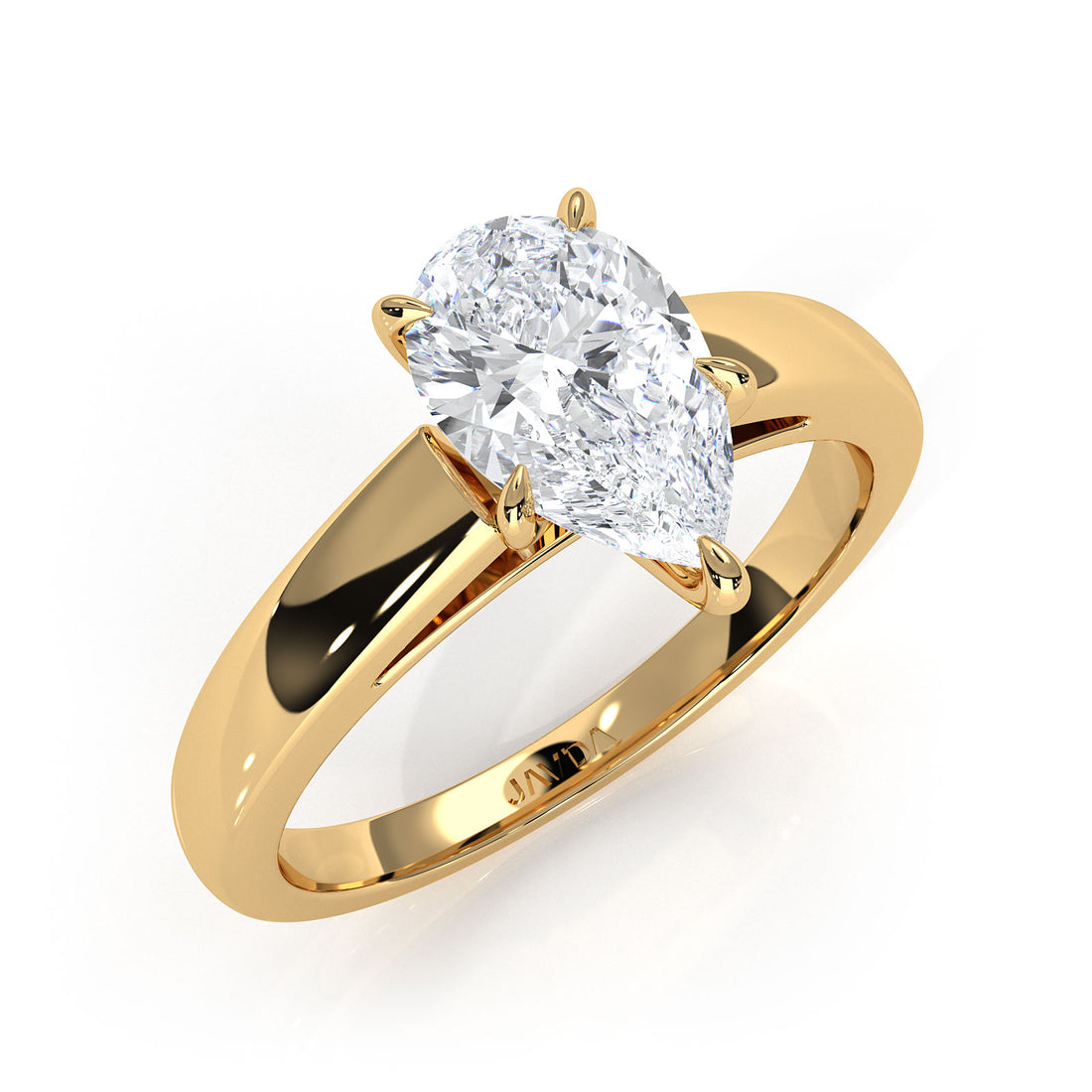 5.5g Prong Set Solitaire Lab Grown Diamond Engagement Ring Cathedral Setting IGI Certified 1.00 Ctw.