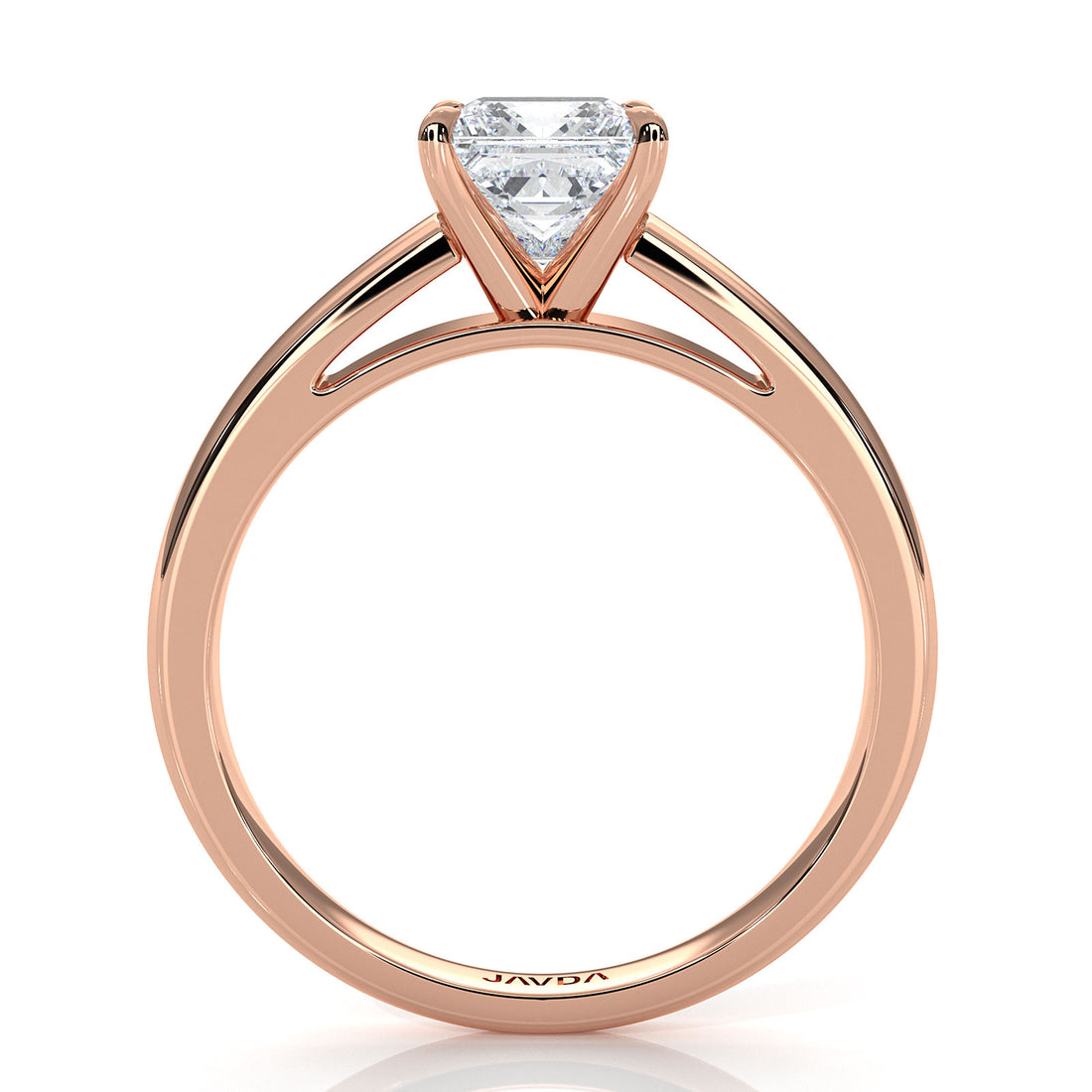 5.5g Prong Set Solitaire Lab Grown Diamond Engagement Ring Cathedral Setting IGI Certified 1.00 Ctw.