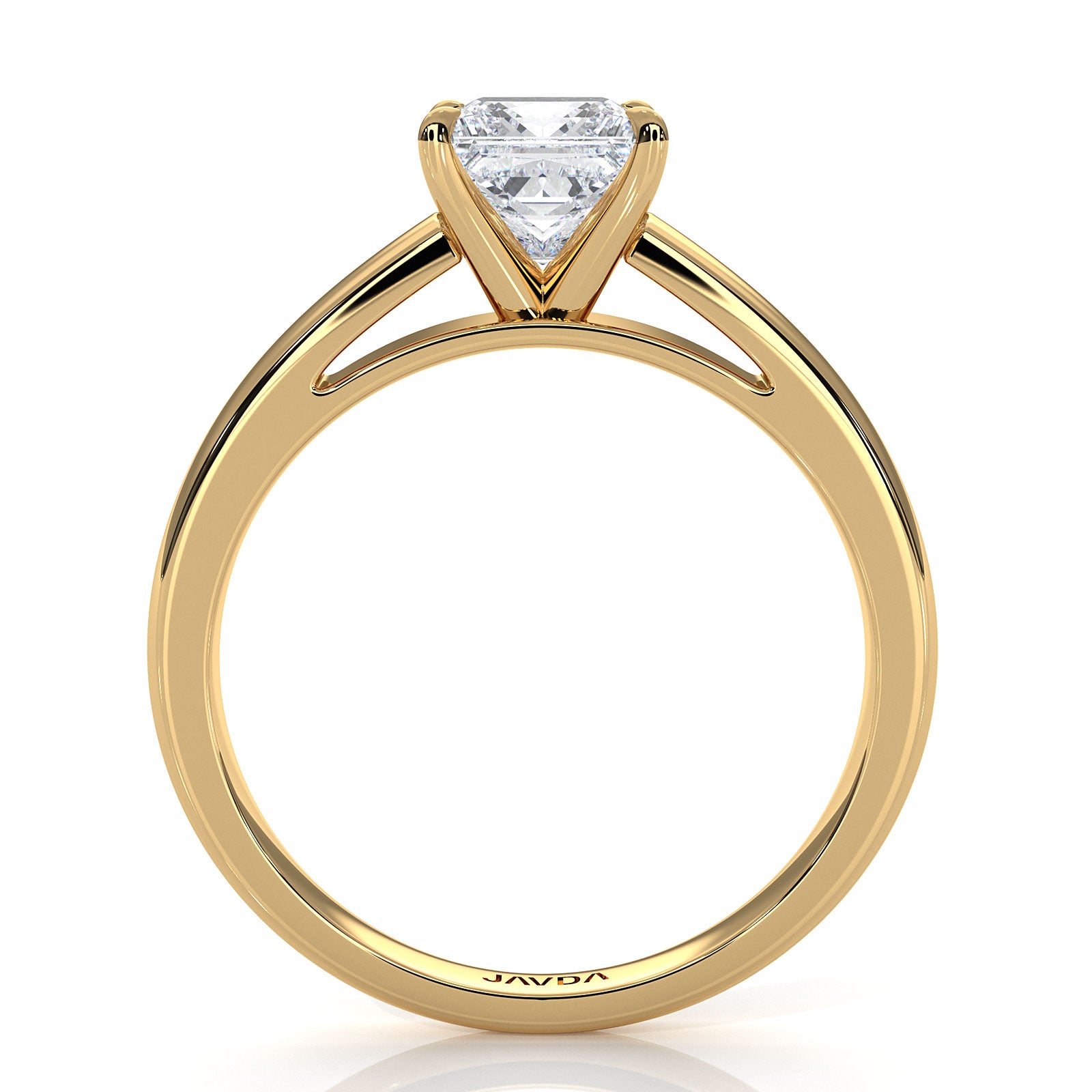 5.5g Prong Set Solitaire Lab Grown Diamond Engagement Ring Cathedral Setting IGI Certified 1.00 Ctw.