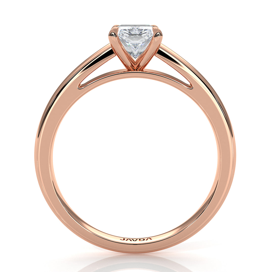 5.5g Prong Set Solitaire Lab Grown Diamond Engagement Ring Cathedral Setting IGI Certified 1.00 Ctw.