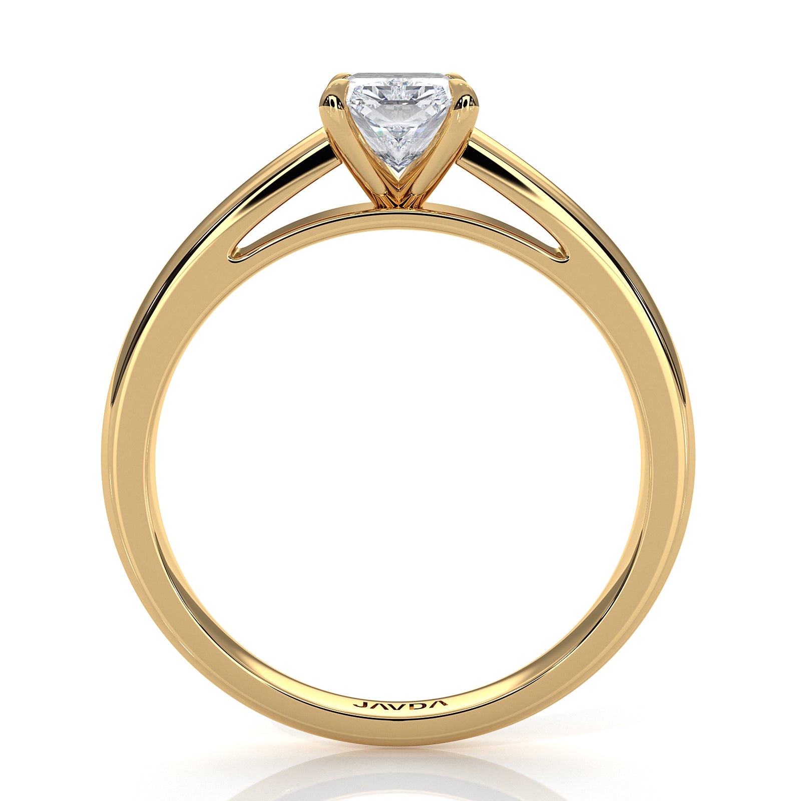 5.5g Prong Set Solitaire Lab Grown Diamond Engagement Ring Cathedral Setting IGI Certified 1.00 Ctw.