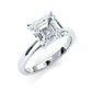 4g Cathedral Style Solitaire 2.5mm Heart Engagement Ring Setting IGI Certified 1.00 Ctw.