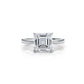 4g Cathedral Style Solitaire 2.5mm Heart Engagement Ring Setting IGI Certified 1.00 Ctw.