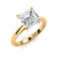 4g Cathedral Style Solitaire 2.5mm Heart Engagement Ring Setting IGI Certified 1.00 Ctw.