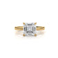 4g Cathedral Style Solitaire 2.5mm Heart Engagement Ring Setting IGI Certified 1.00 Ctw.